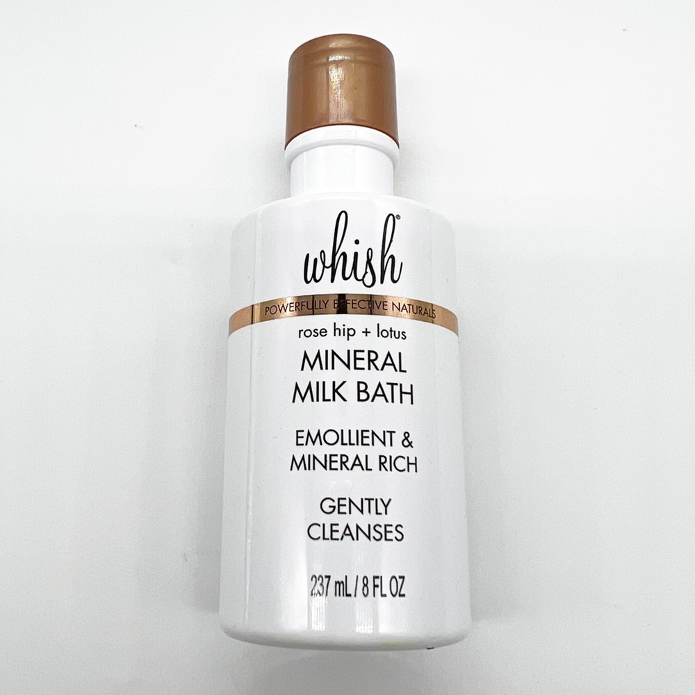 NEW Whish Rose Hip + Lotus Mineral Milk Bath 8fl oz